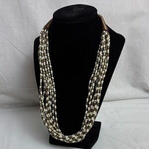 Boho Multi-Strand Beaded Necklace